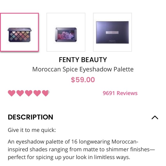 Fenty beauty Moroccan spice eyeshadow palette - Picture 4 of 7